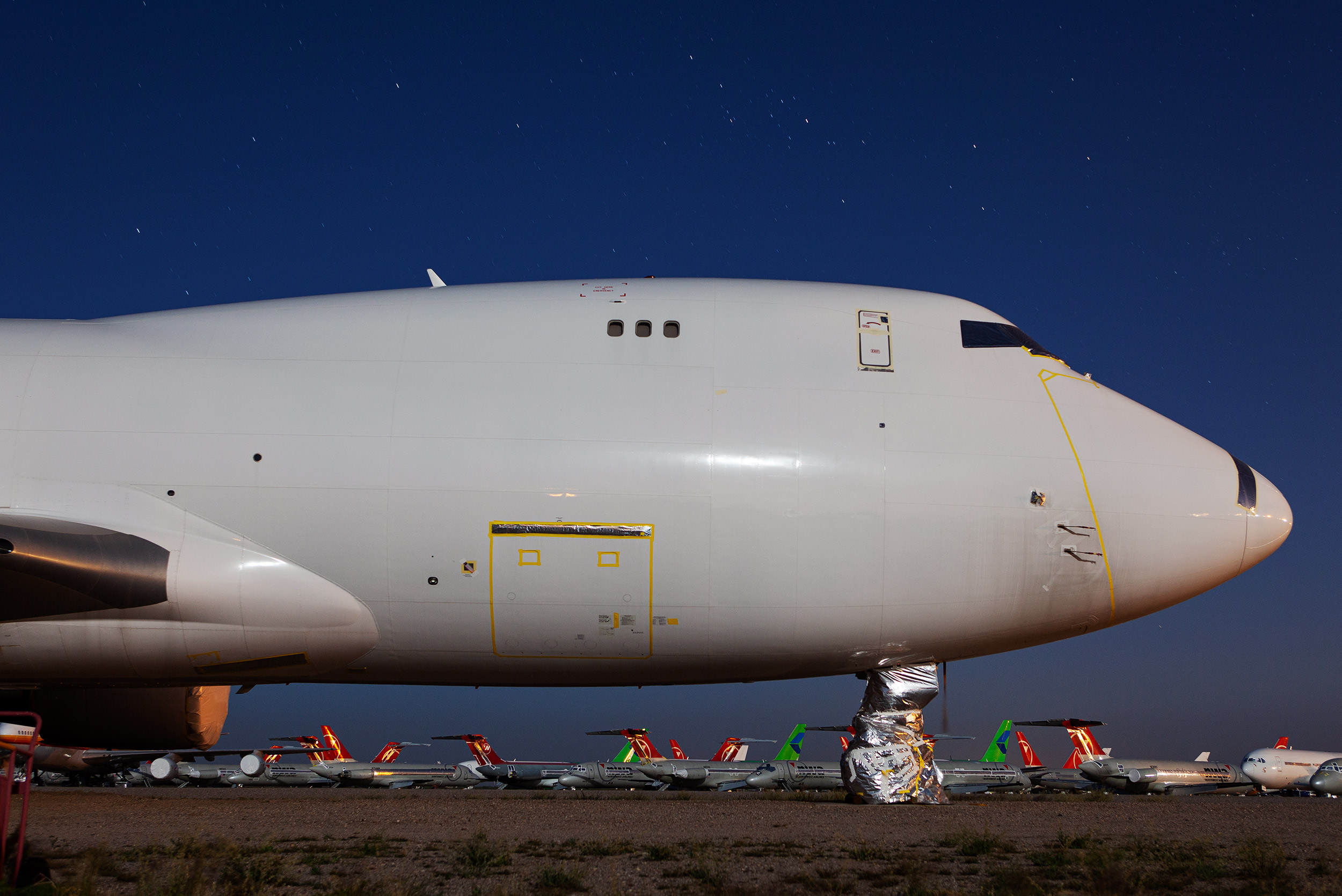 747 at night - Steve Craft Photography - Phoenix Arizona Aviation Photographer