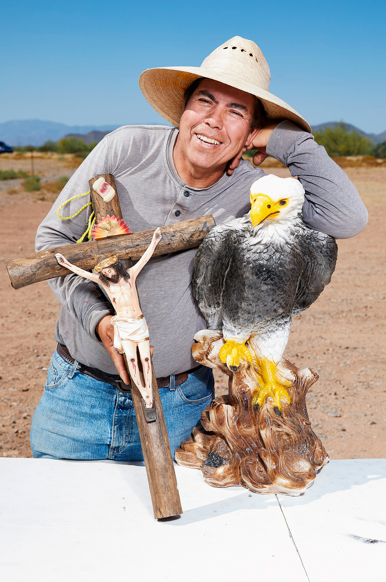 Jesus and Eagle  - Steve Craft Photography, Phoenix, Arizona based Commercial, Aviation & Editorial Photographer