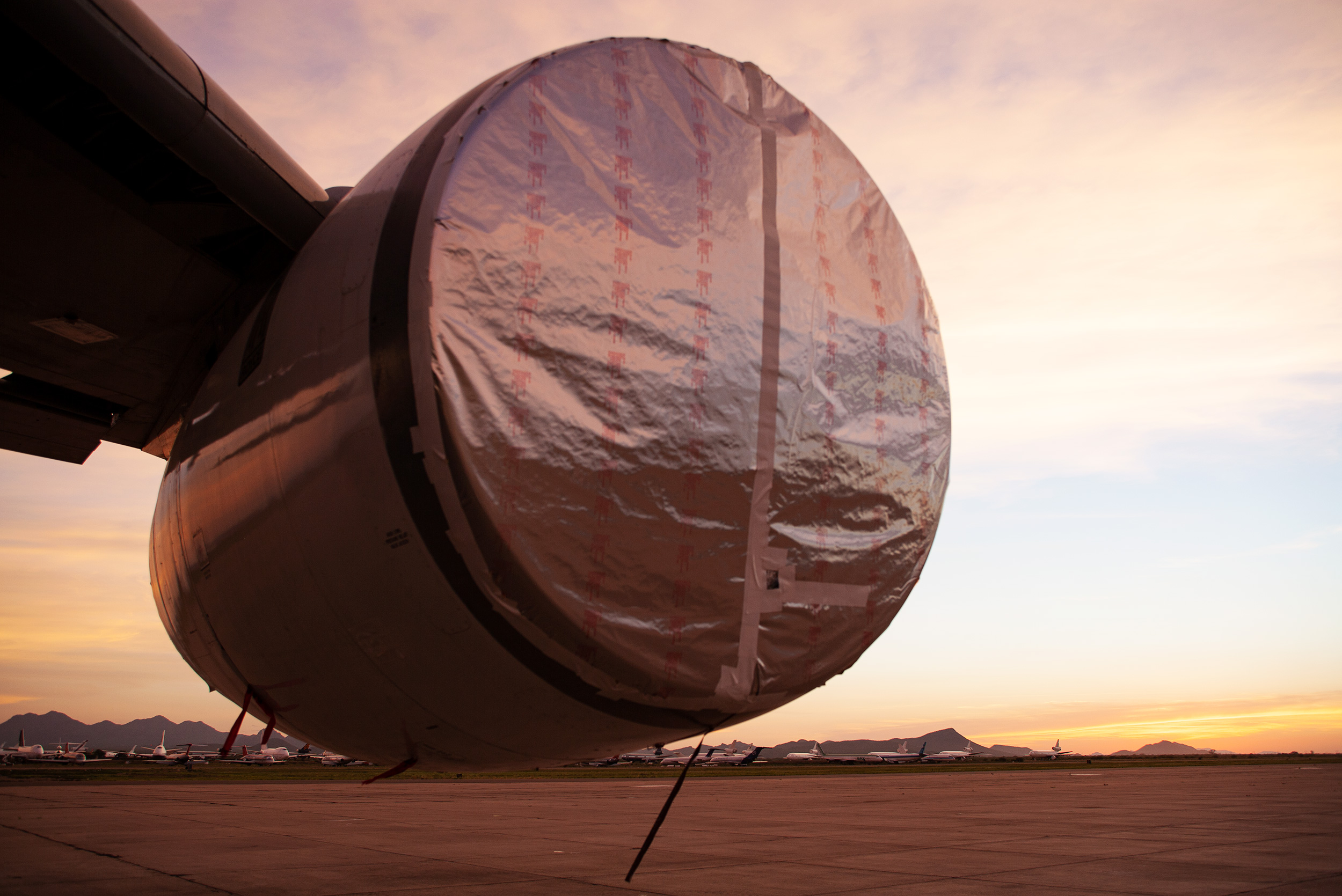 Wrapped engine - Steve Craft Photography - Phoenix Arizona Aviation Photographer